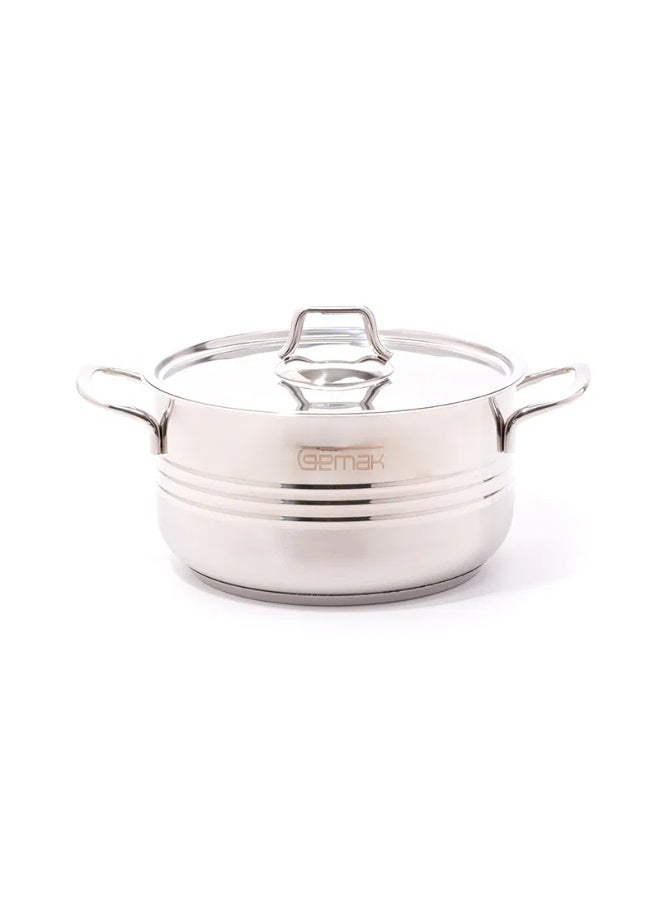 24 cm steel pot